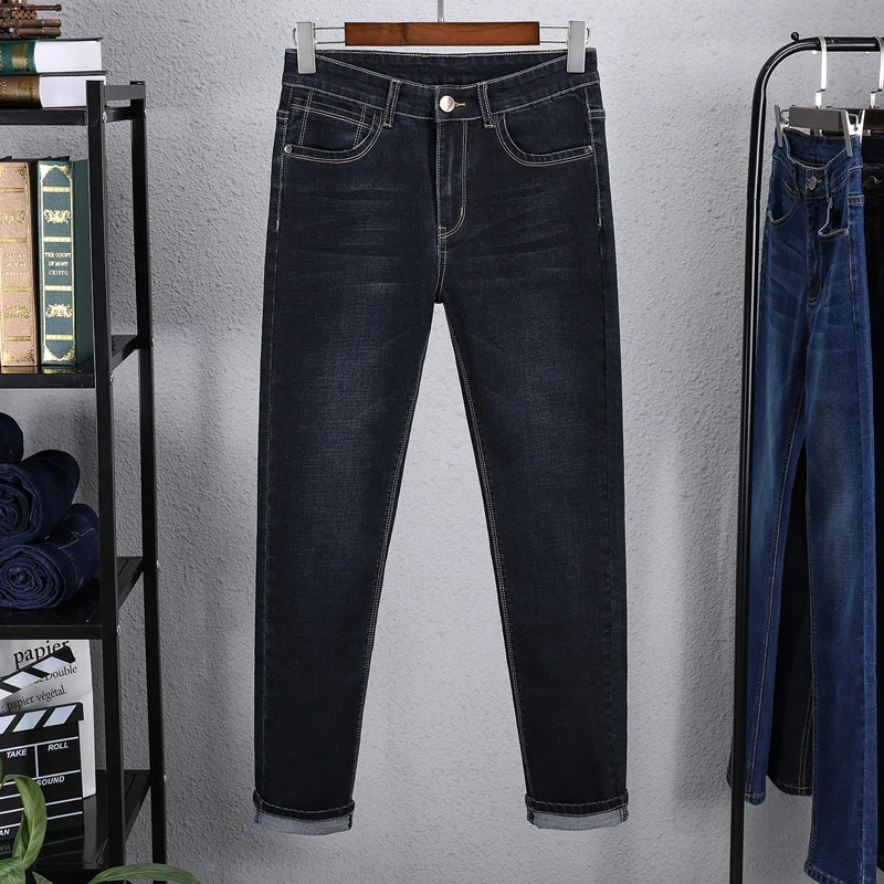 2020 NewSlim Jeans Men's Straight Slim Fit Jerseys | Мужская одежда