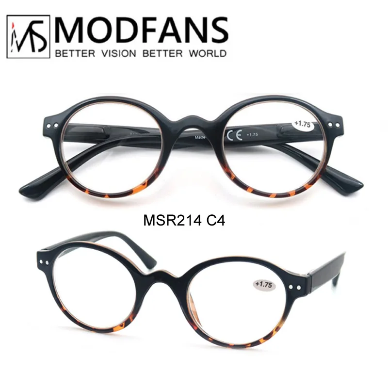 Очки MODFANS для чтения мужчин и женщин винтажные стильные аксессуары в круглой