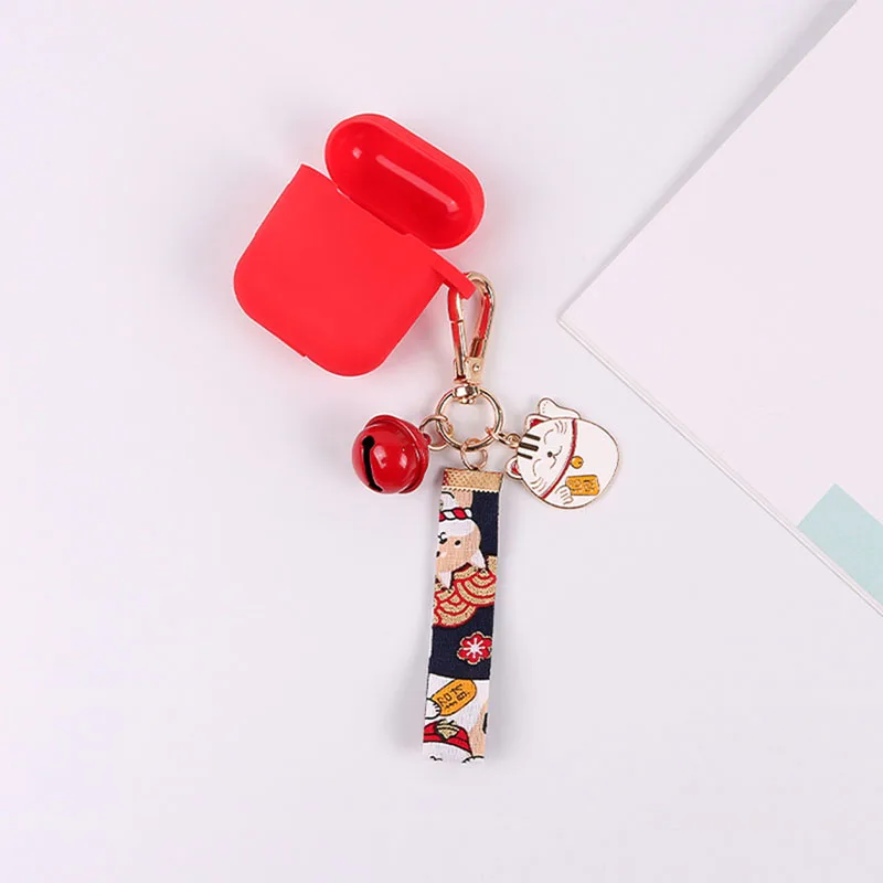 1 шт. Lucky Cat золотой брелок с лентой кольцо для ключей держатель мужчин и женщин
