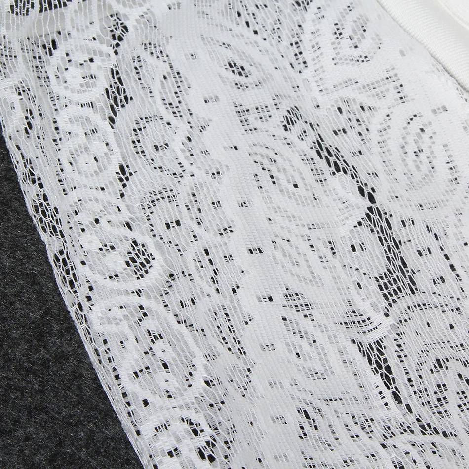 2021 весеннее новое женское белое платье с длинными рукавами без бретелек