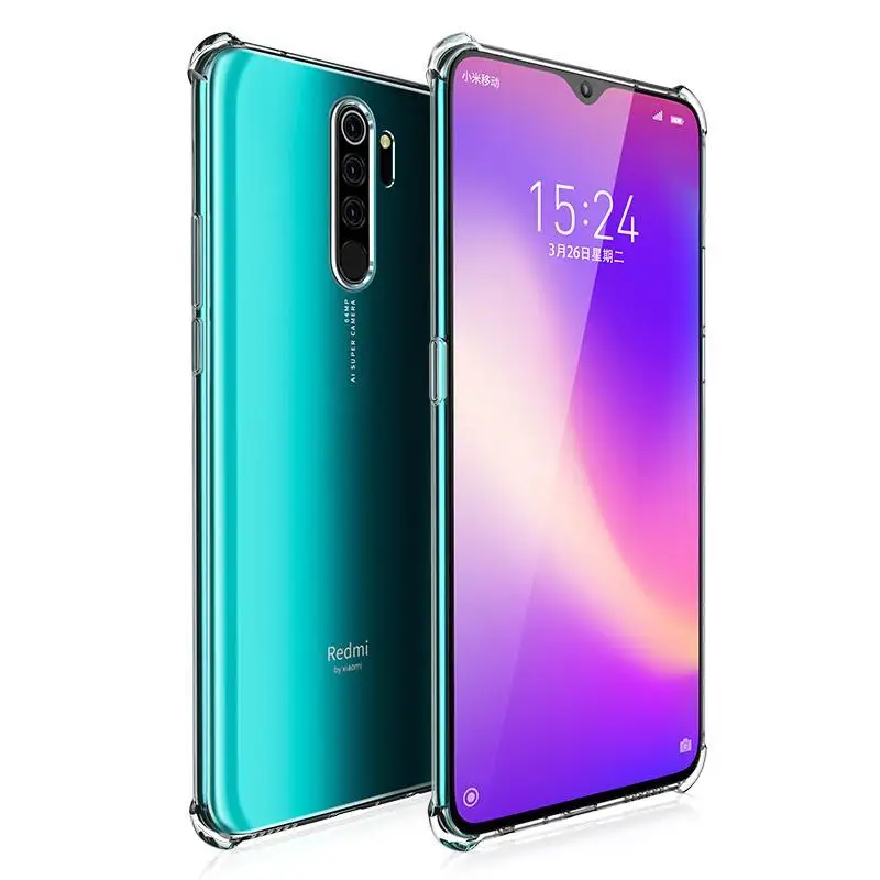 Airbag Soft TPU Case For Xiaomi Redmi Note 8T 7 6 5 Pro 8A 7A 6A Plus Mi 9 5G CC9 10 Shockproof Clear Capa Cover |