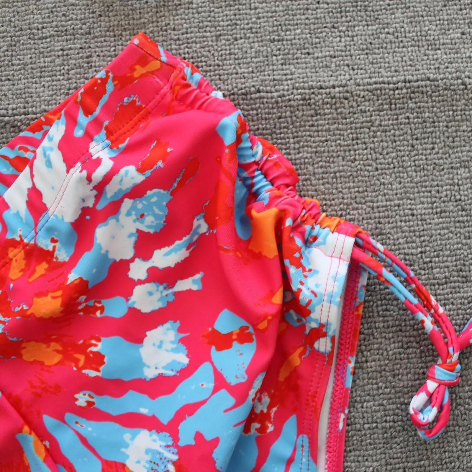 

Women Swimsuit Sexy Swimwear Retro Print Bikini Set Push Up Two Piece Bathing High Waist Swimjupmsuit Beachwear Padded Swimwear