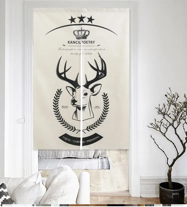 Nordic простая тканевая занавеска на дверь Гостиная Спальня раздела Кухня Ванная