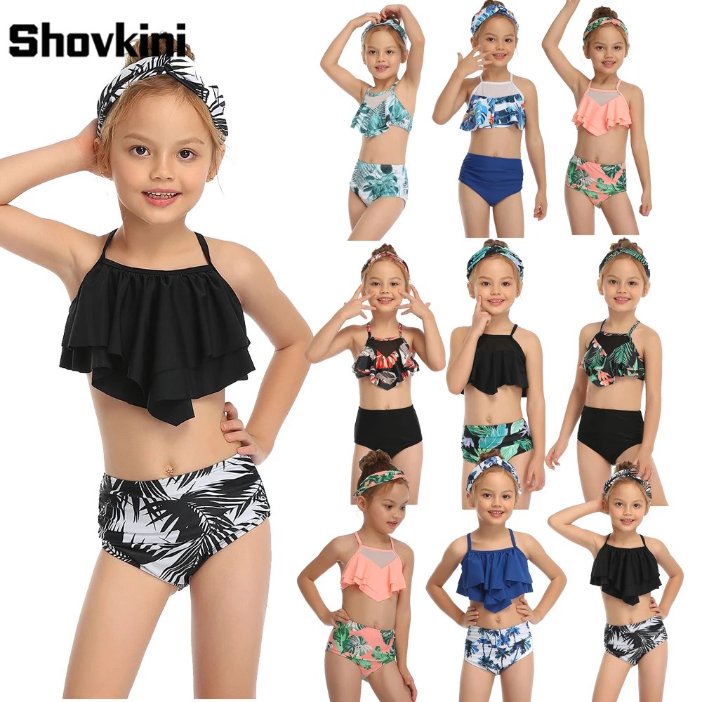 2-14Years детская одежда для купания детские плавки девочек купальный костюм дети