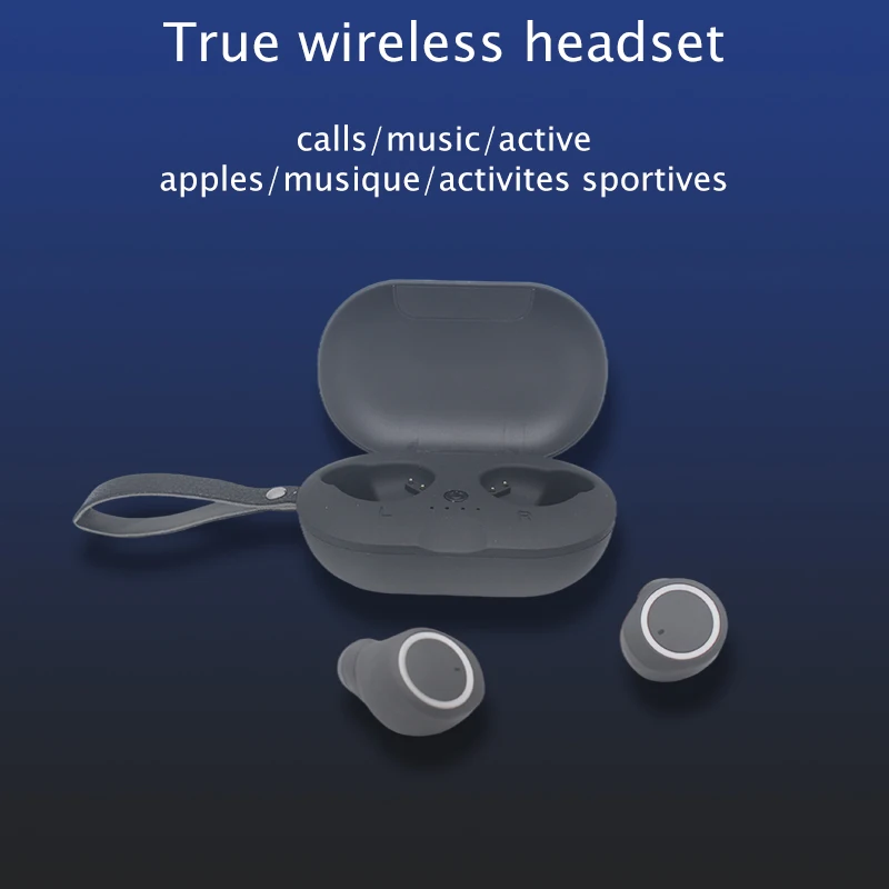 

TWS Earphones Bluetooth Sport Ear Wireless Headphones Earbuds Waterproof Headsets With Microphone