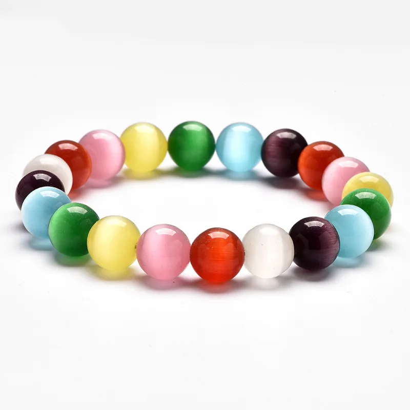 

2021 New Colorful Opal Bracelet Fashion Women'S Ethnic Style Hand Beaded Bijoux