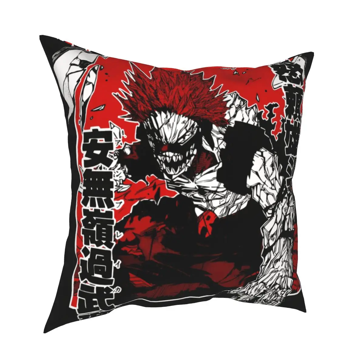 

Eijirou красная квадратная наволочка с рисунком райот, Аниме Манга моя геройская академия, декоративные наволочки для подушки, чехол для дома 40*40 см