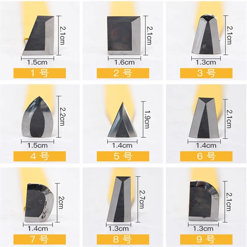 Набор ножей из вольфрамовой стали 15 видов режущих головок для ремонта скульптур
