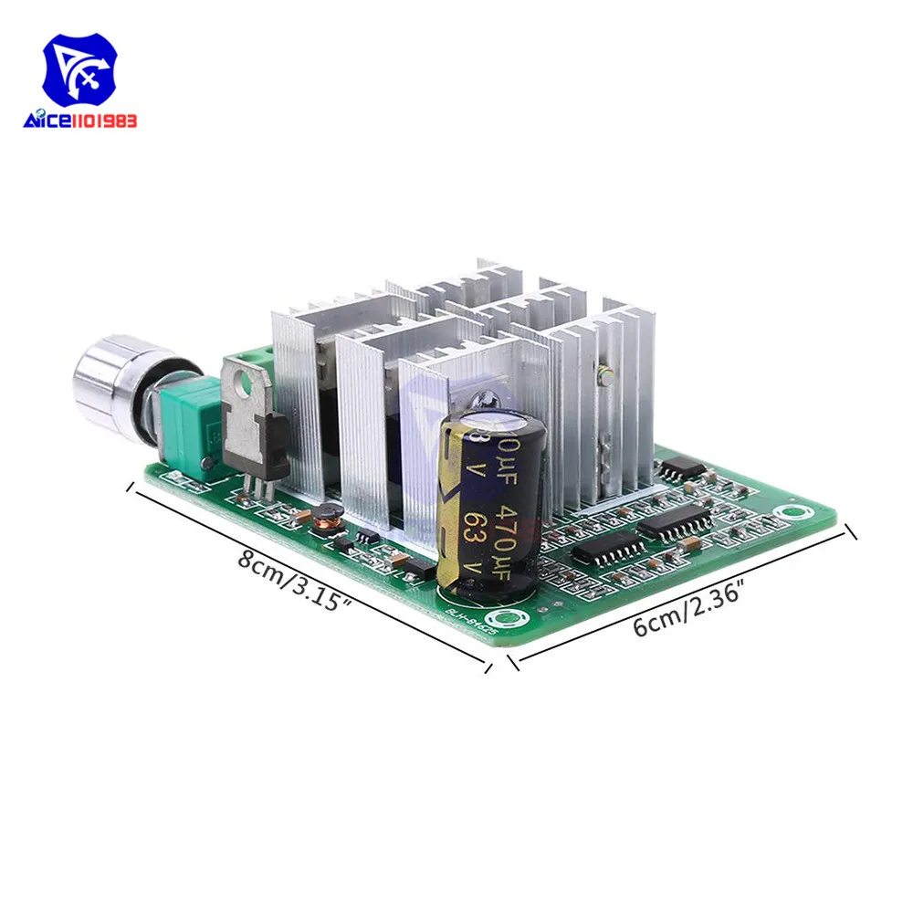 3 фазный бесщеточный контроллер скорости двигателя постоянного тока 5 36