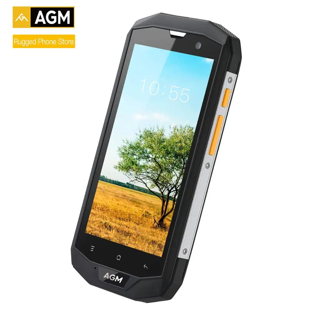 AGM A8 5 &quot4G + 64G FDD-LTE Android 7 1 мобильный телефон 2SIM IP68 прочный 4 ядра 13.0MP 4050 мАч Новый NFC