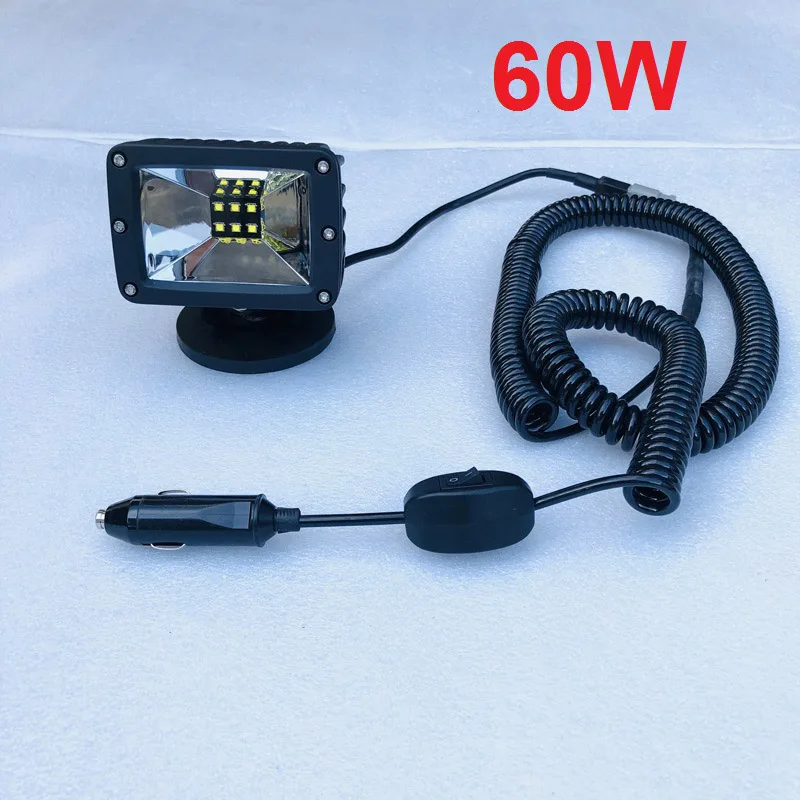 60W Flood beam " 120 ватт прожекторы дальнего светильник Бар Offroad Автомобиль Грузовик ATV 4X4 авто фары 4WD головной светильник с жесткими защитными кровельный крюк работающий светодиодный бар - Испускаемый цвет: 60W Flood beam