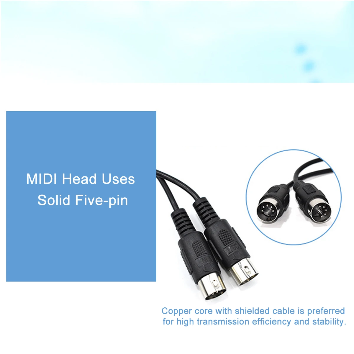 2 м midi-usb Кабель-адаптер высокоскоростной встроенный MIDI интерфейс конвертер для ПК и музыкальной клавиатуры шнур с индикаторным светом