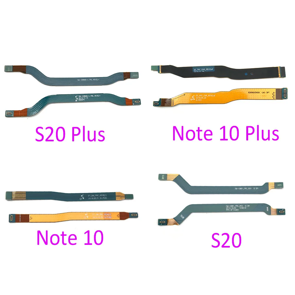 

20 шт./лот, основной гибкий кабель для Samsung Note 10 Lite Note 20 S10 Plus 5G S20 Fe Ultra, подключение материнской платы к ленте ЖК-экрана