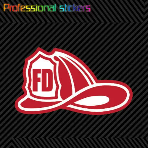 

FD Fire Department Helmet Sticker Die Cut Vinyl Fireman Firefighter Responder Stickers for Cars, Bicycles, Laptops, Motos