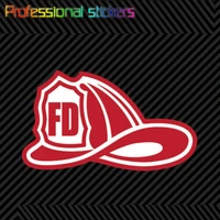 fd fire department helmet sticker die cut vinyl fireman firefighter responder stickers for cars bicycles laptops motos
