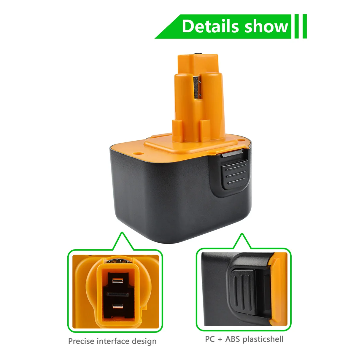 Ps130 Turpow 12v 3500mah nimh ps130 para black & decker ferramenta bateria de ...