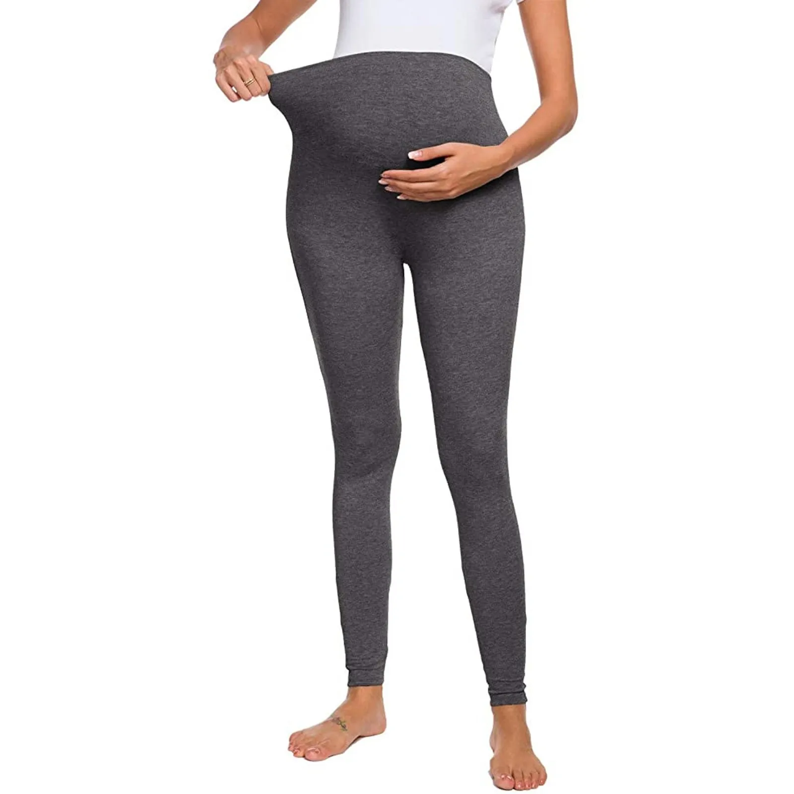 

Sagace 2021 New Pregnant Women's Yoga Pants Women's Solid Color Exercise High Pants Leggings