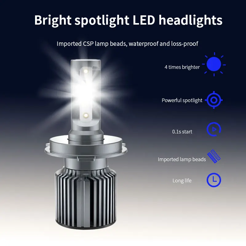 

Mini H4 LED Car Headlight H7 H11 9005 HB3 9006 HB4 9012 Bulb H7 LED Light CSP 6000LM 6000K 50W Car Fog Light