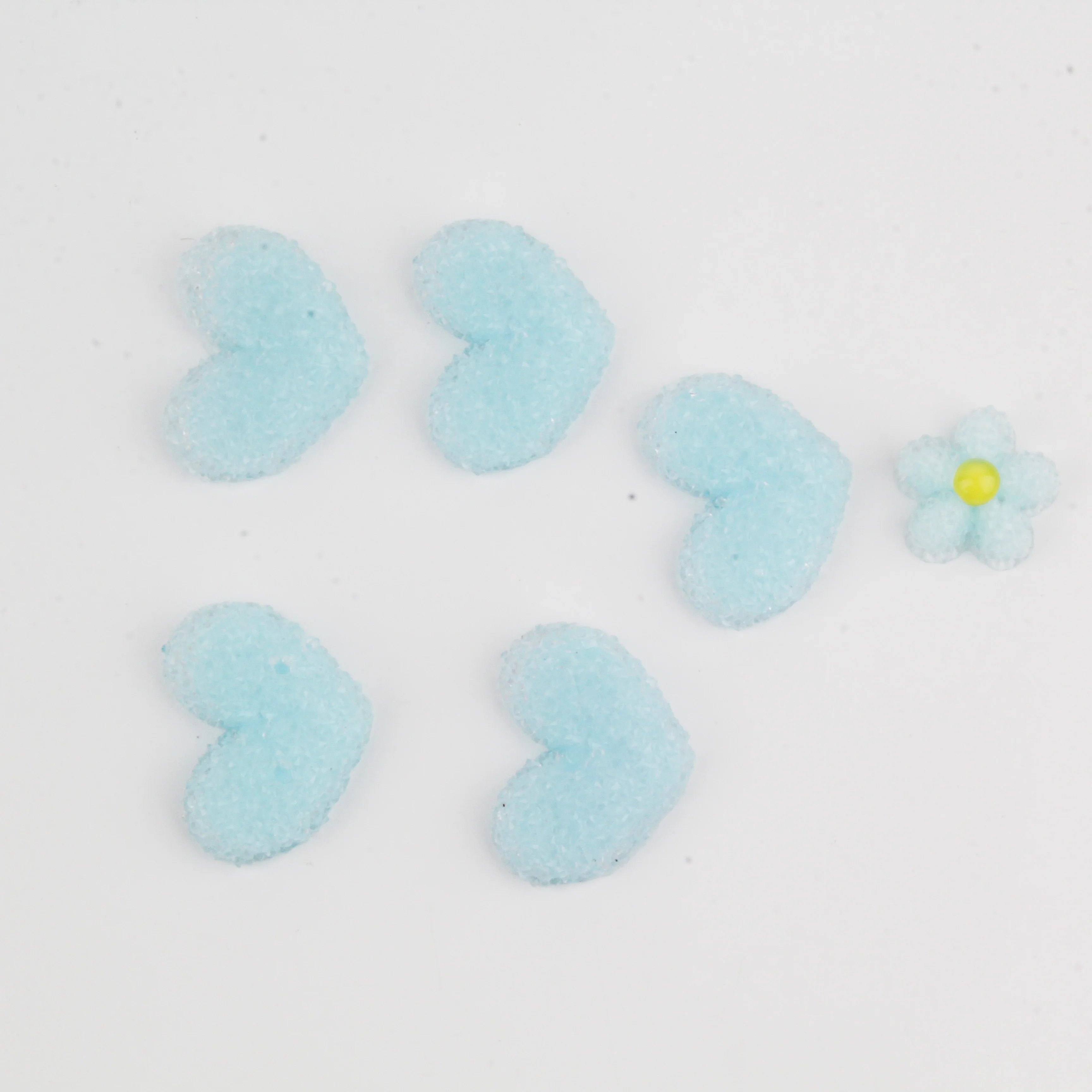 5 шт. однотонные Цветы DIY несколько плюшевые брелки для ключей простые любовь