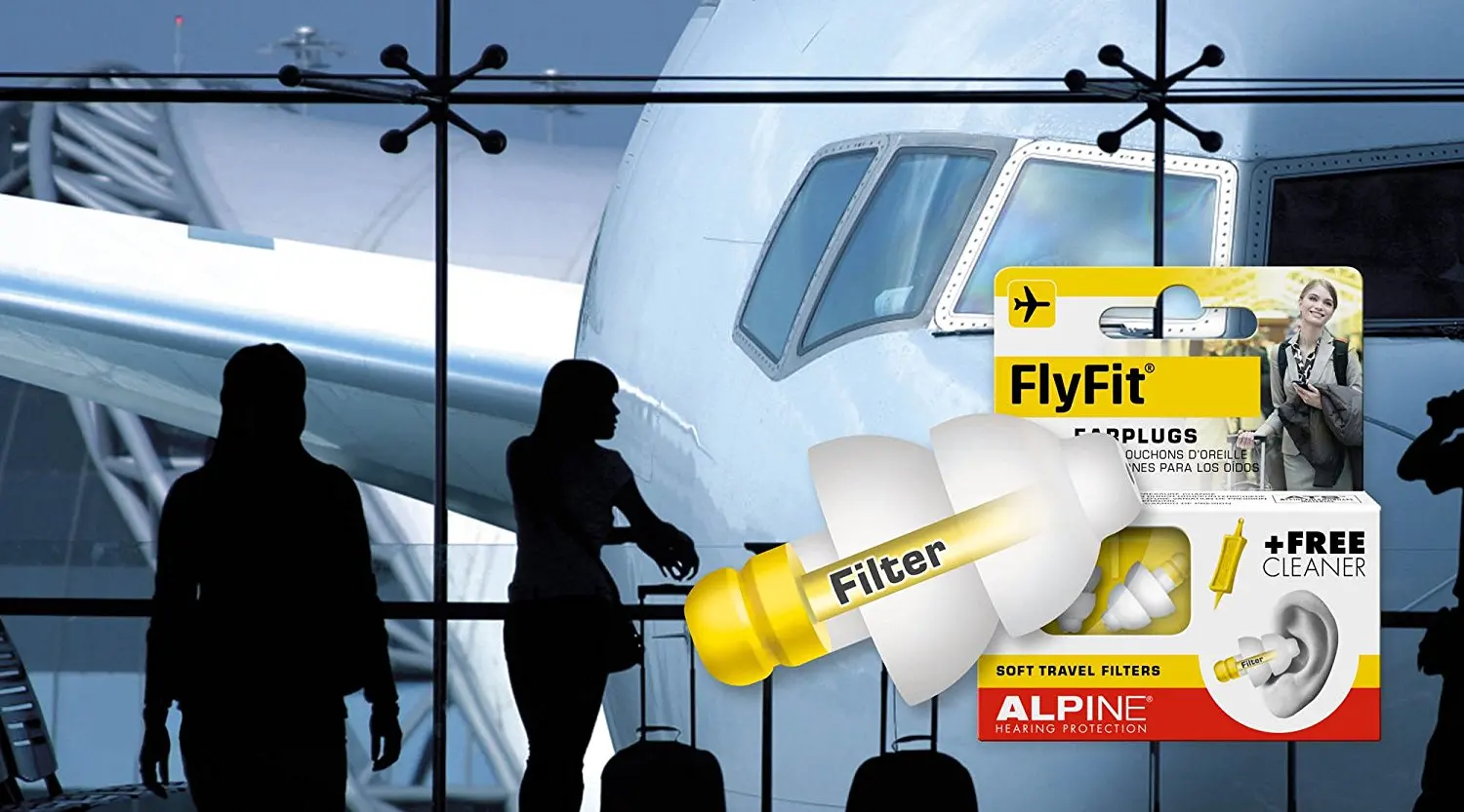 Alpine Fly Fit Flyfit беруши летающие беруши Воздушный самолет баланс давления боль в ушах уменьшить шум подарок путешествия и сон помощник CE