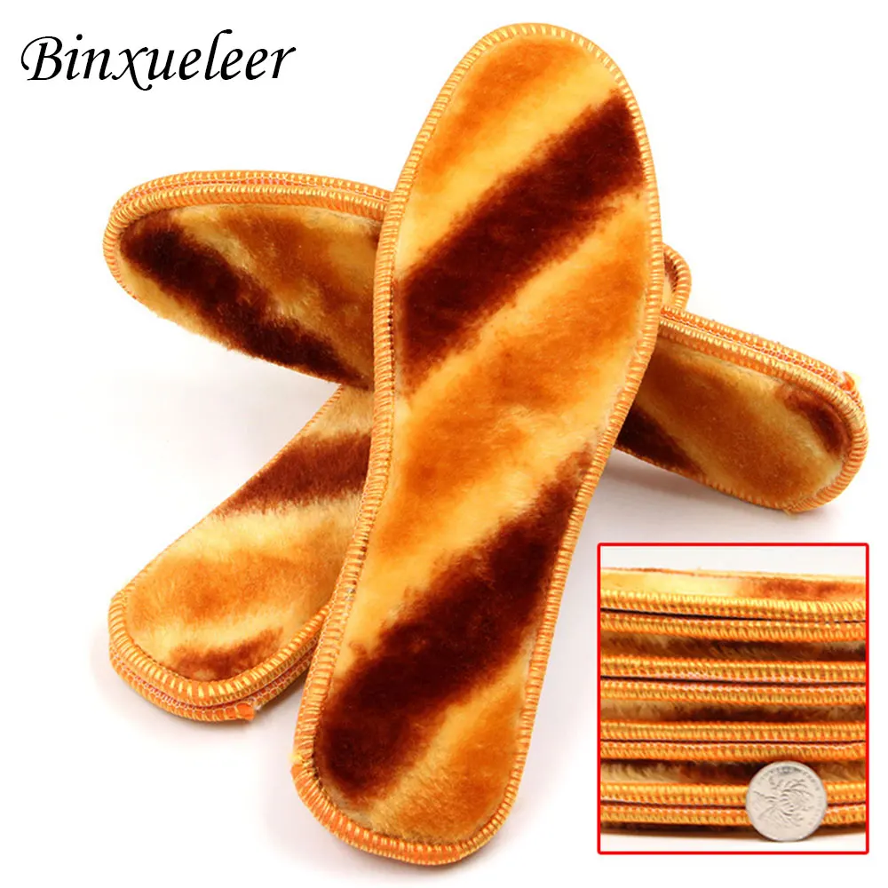 Leyou Unisex Fur Insoles Wool Winter Heated Shoe Pad Men Women Soft New Design | Обувь