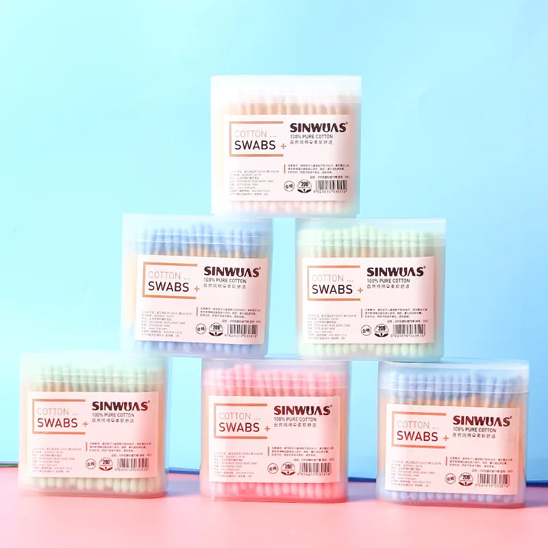 

Одноразовые домашние Двойные головки 100/200/300/500 шт., чистящие средства для ушей