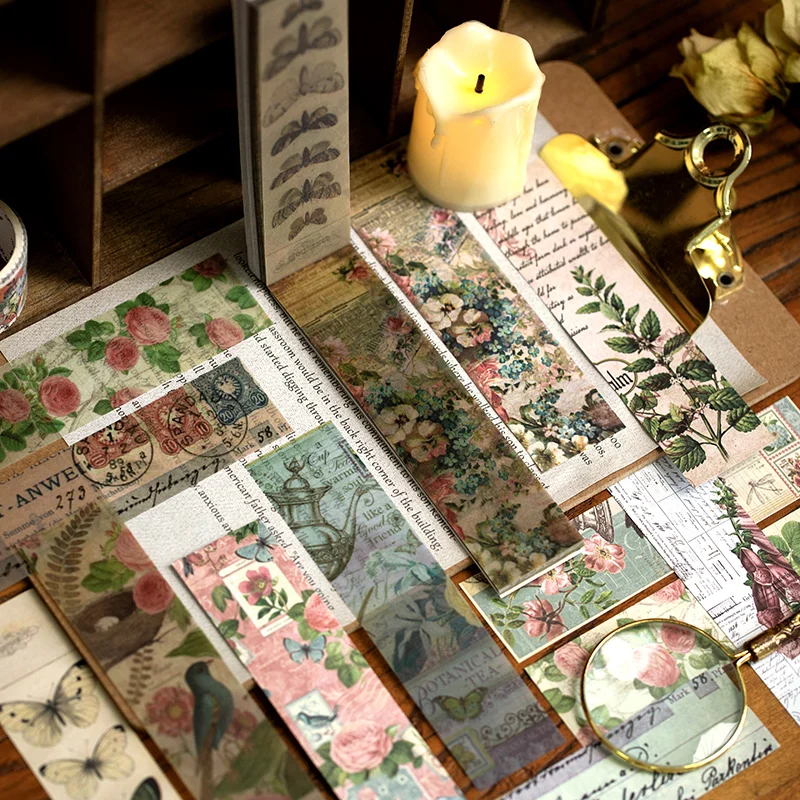 Винтажная Коллекция цветов пуля журнал прозрачный бумажный блокнот для заметок