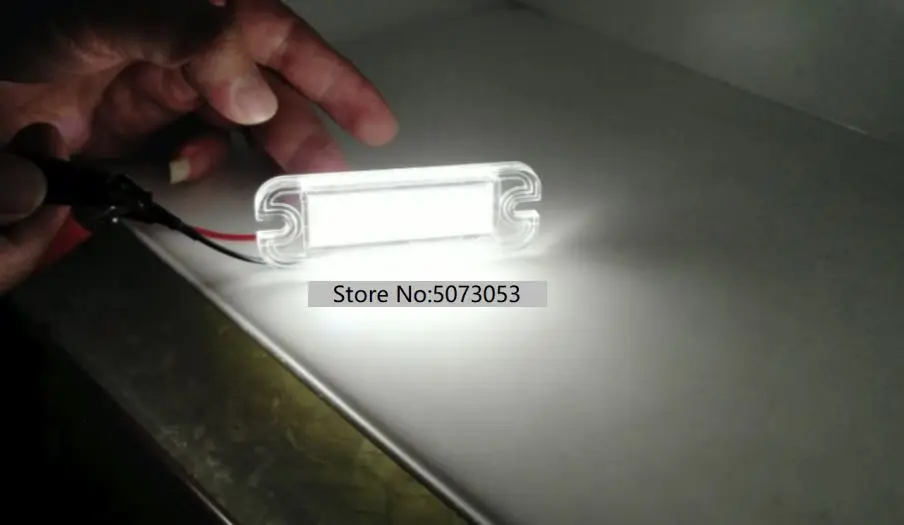 2 шт. Светодиодная лампа для номерного знака Подсветка регистрационного номера