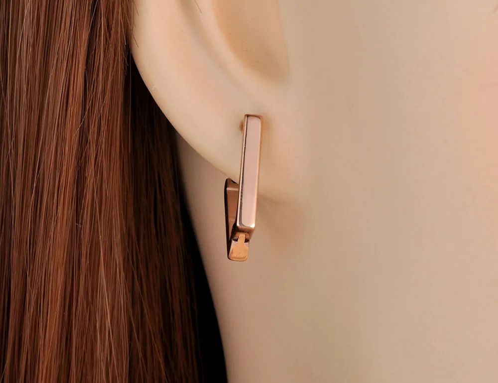 Модные простые серьги-кольца JeeMango из титановой нержавеющей стали богемные