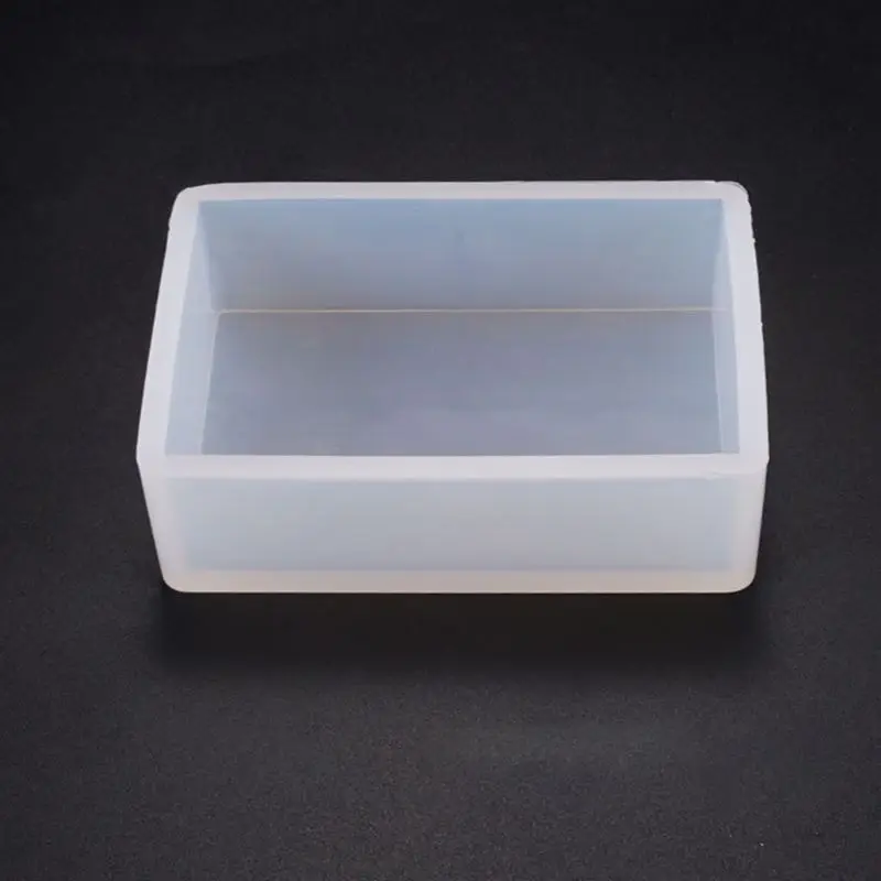 

DIY Crystal Epoxy Glue Mold Rectangular Box Crafts Desktop Decorations Silicone Molds 62KE