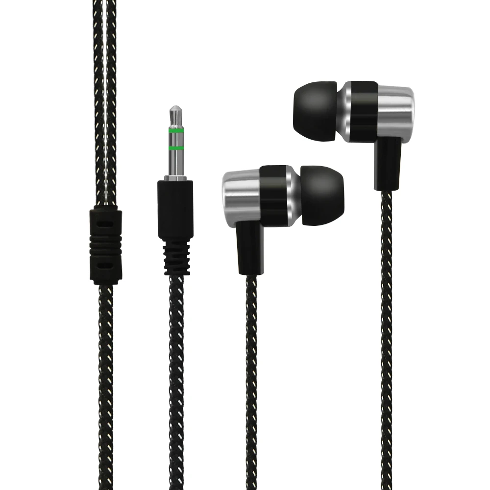 CHYI In Ear проводные наушники плетеный Канат 3 5 мм Универсальная Музыкальная