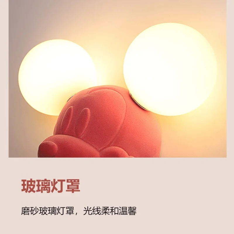 Мультяшный Микки Минни детская комната настенный светильник G4 лампа из