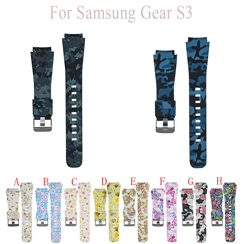 

printing silicone 22MM Watch Strap for Samsung Galaxy Watch 46MM Gear S3 Frontier Huawei Amazfit Stratos Smart Bracelet Band