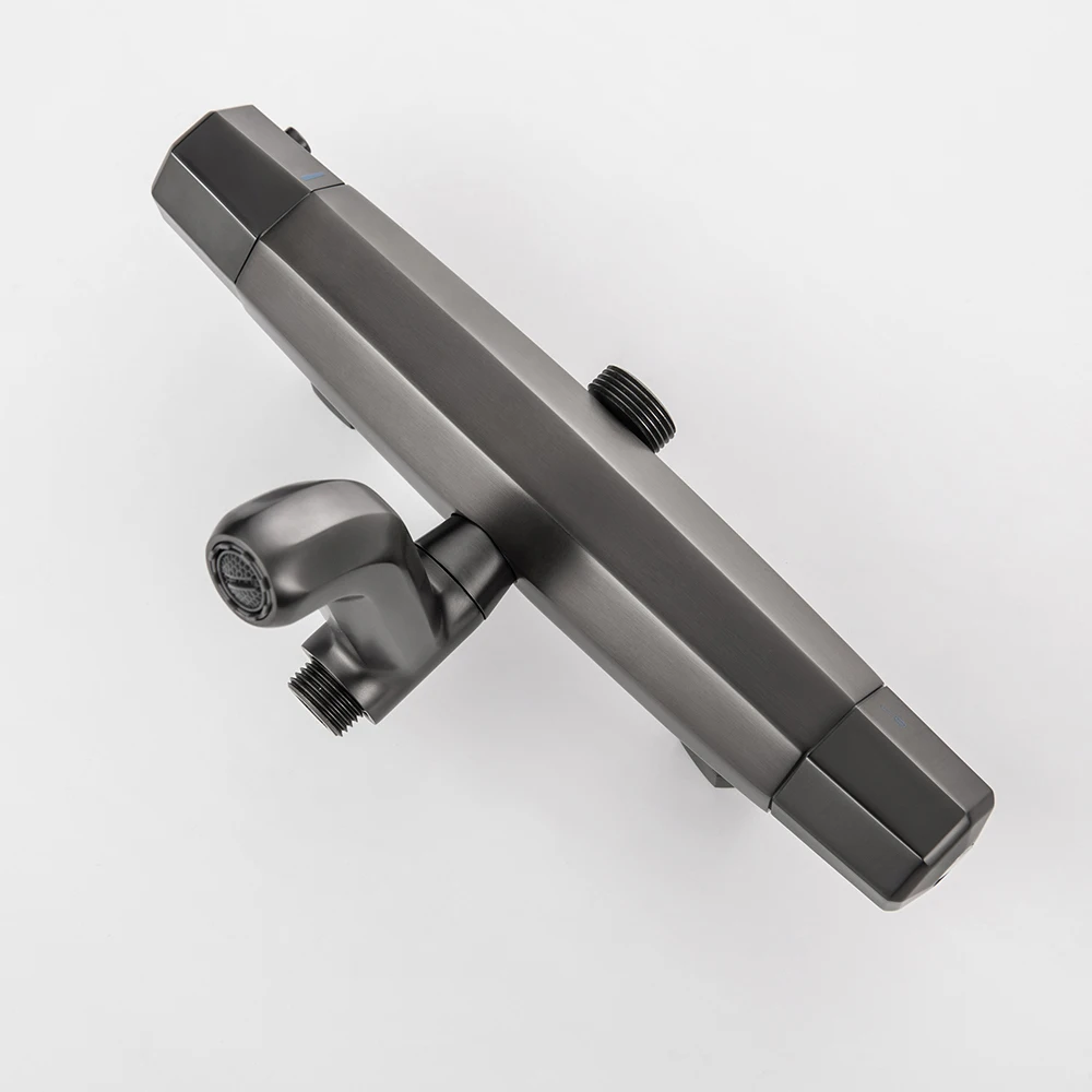 Смеситель для ванной Smesiteli настенный с термостатом 8 дюймов регулируемая