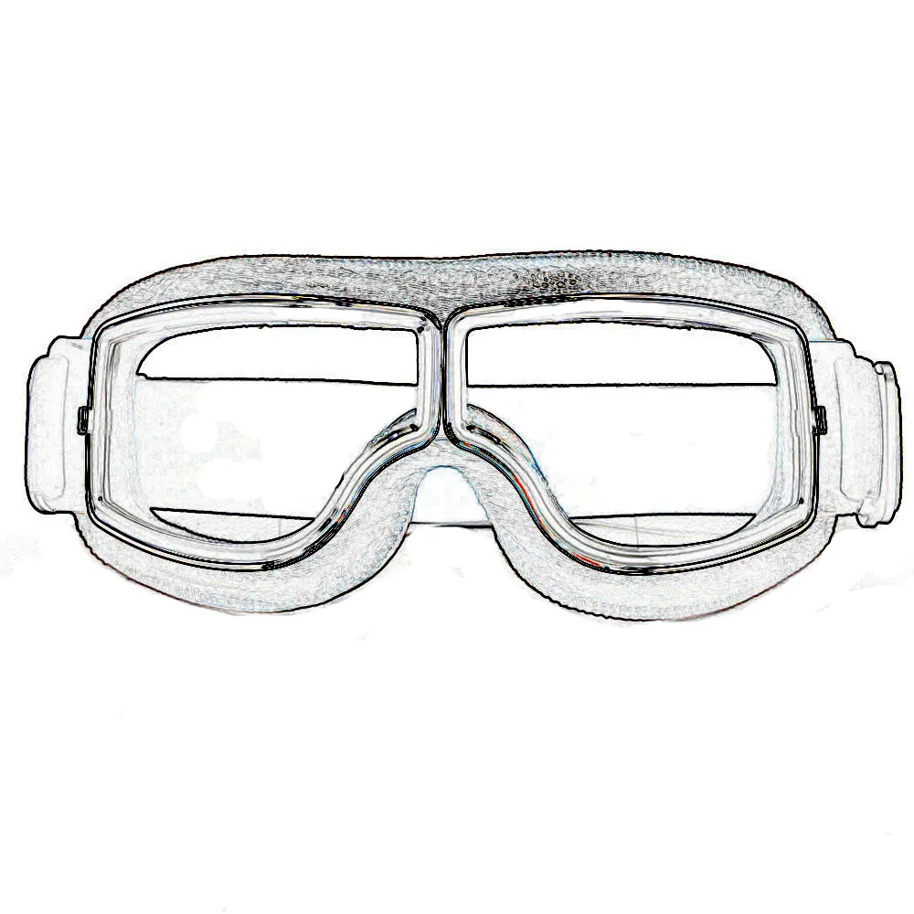 Винтажные мотоциклетные очки для Harley Gafas MX кожаные пилота мотоцикла скутера