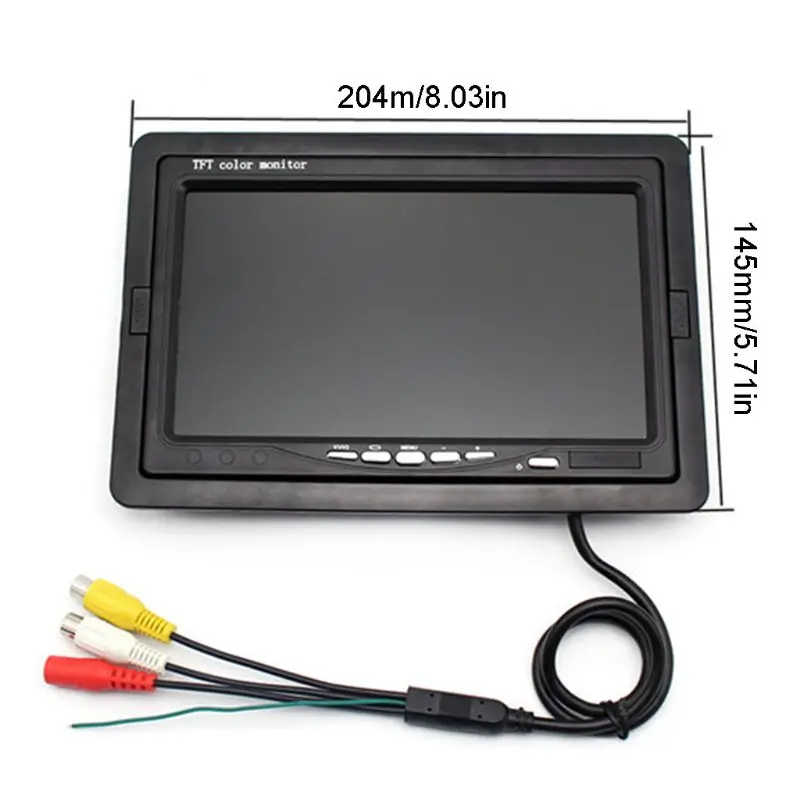 Цифровой TFT ЖК монитор 12 В постоянного тока 7 дюймов цветной экран для камеры