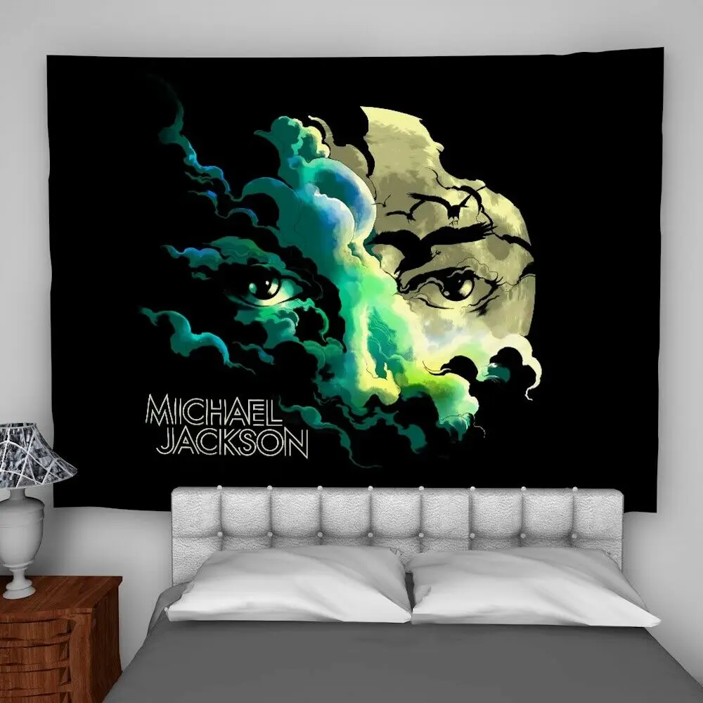 

Michael Jackson Wall Hanging Tapestry Psychedelic Custom Home Decoration