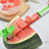 stainless steel watermelon knife dicing machine windmill knife fruit salad slicing tool cantaloupe dicing tool kitchen supplies
