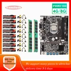 Материнская плата Yamileth B75 ETH 8 USB 3,0 для PCIE слот GPU DDR3 LGA1155 материнская плата для ПК с процессором Ethereum Mining