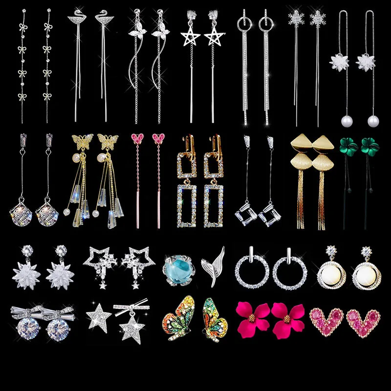 Earringsfor женские 2020 модная серьга Одежда в Корейском стиле для девочек длинное