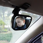 2 в 1 Автомобильное зеркало заднего сиденья, Автомобильное зеркало заднего вида, выпуклое зеркало заднего вида, регулируемый монитор для ребенка, автомобильные аксессуары