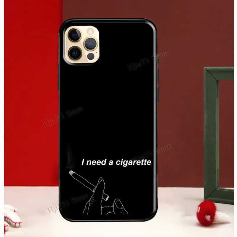 Чехол для телефона с курением сигарет iPhone 11 12 Pro Max Mini Xr Xs X SE 2020 7 8 Plus 6 6s мягкий чехол
