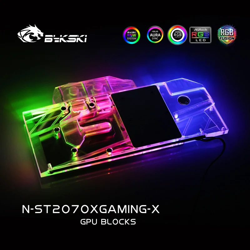 Водяной блок Bykski для ZOTAC RTX2070 8 ГБ X GAMING OC / Gaming полный медный свет|Кулеры и системы