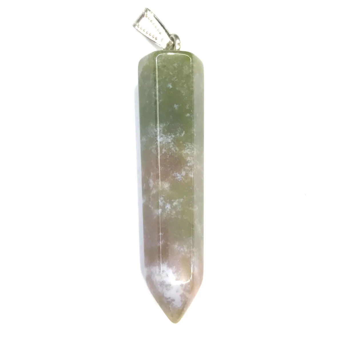 

Hexagonal Tapered Blue Turquoises Pendant Aura Healing Semi-precious Stone Amulet DIY Jewelry Natural Stone Charms Size 10x50mm