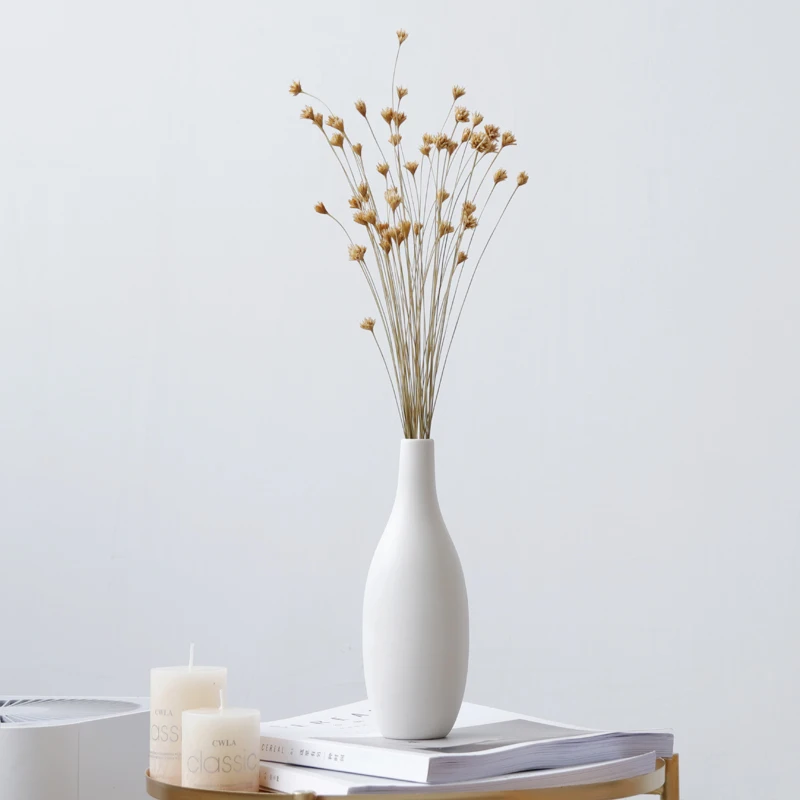 

Modern Decorative Ceramic Vases Minimalist Art High Quality Vase Nordic Style Living Room Jarrones Room Decoration EJ50FV
