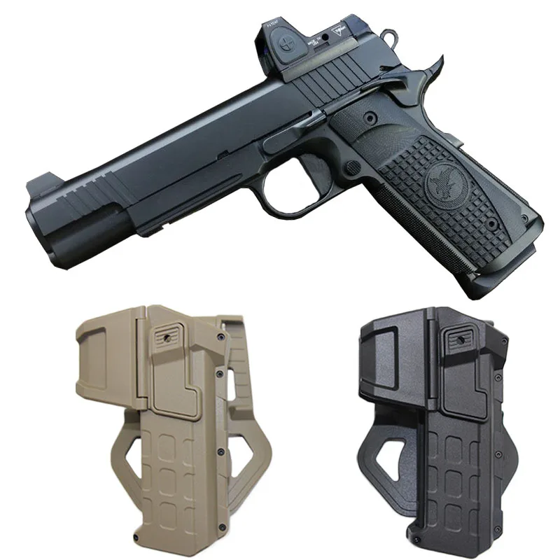 Тактическая подвижная кобура для пистолета страйкбола Colt 1911 военная с фонариком