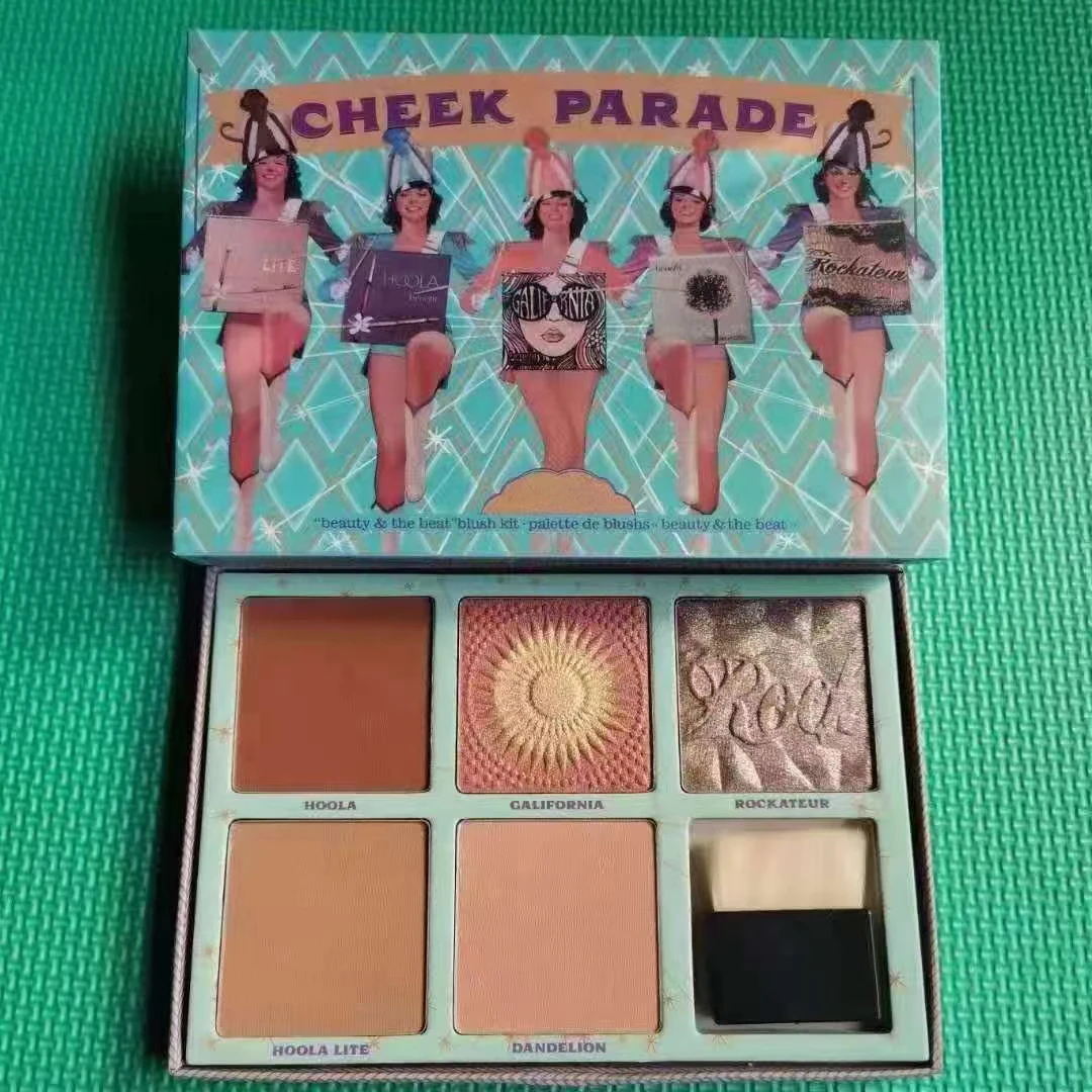 5 цветов румяна-Подсолнухи контур бронзовая палитра подсолнуха с Кисть щеки