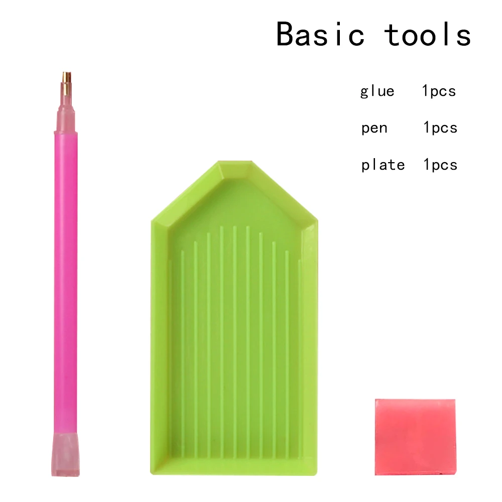 Basic tools DIY клеевая глина инструмент алмазные аксессуары для рисования 2*2 см nouveaute точка торчащие круглые квадратные сверла коробка для хранения ручек этикетки бумаги - Цвет: Basic tools