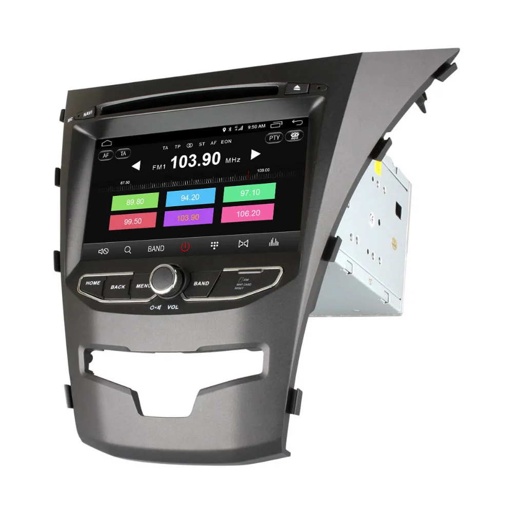 Ownice c500 1024*600 android 6.0 Dvd-плеер Автомобиля Радио GPS блютуз wifi для ssangyong actyon korando 2014