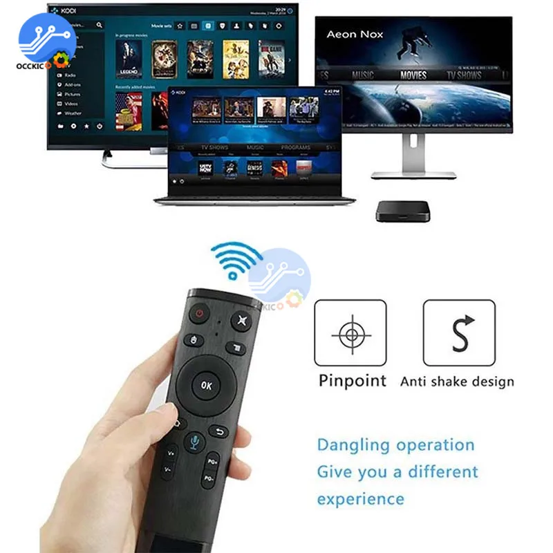 Голосовой пульт дистанционного управления 2 4G беспроводная мышь ИК датчик